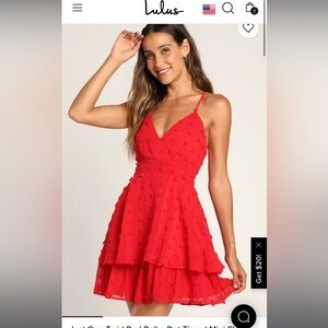 *SOLD* Red mini dress / Lulus